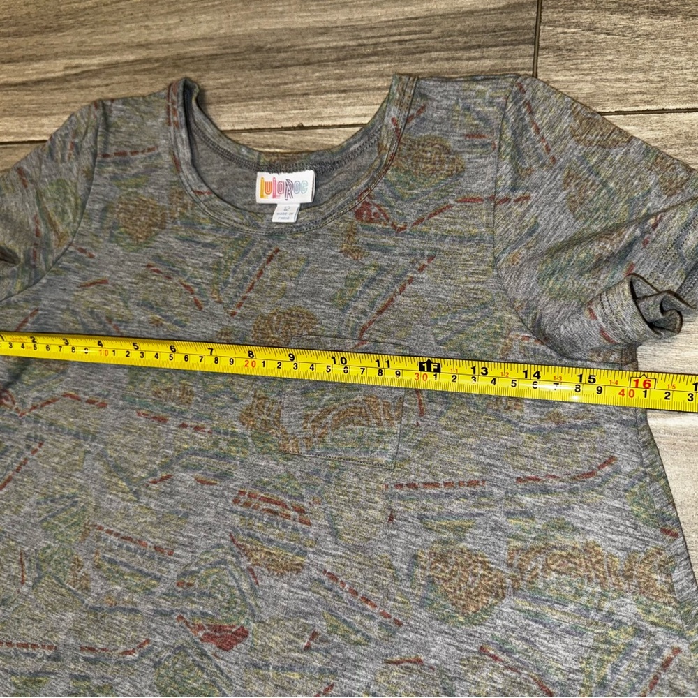 LuLaRoe Multicolor Patterned Kids Dress Tee - Picture 4 of 4